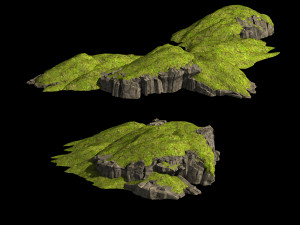 grassland-vegetation-grass and rock 09 3D Model