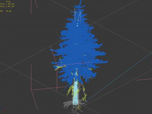 branches-different scales-large fruit-spruce 15 3D Model
