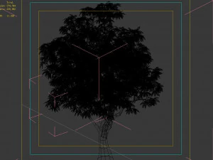 lilac garden-mango tree 01 3D Model