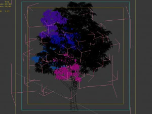 lilac garden-mango tree 02 3D Model
