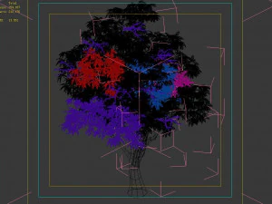 lilac garden-mango tree 04 3D Model