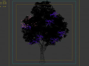 lilac garden-mango tree 05 3D Model