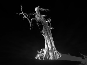 segment wood-withered-trunk 95 3D Модель