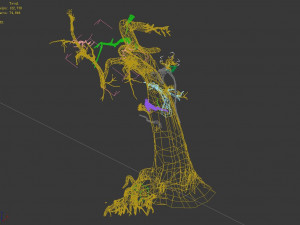 segment wood-withered-trunk 95 3D Модель