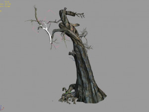 segment wood-withered-trunk 95 3D Модель