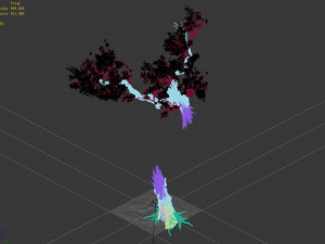 broken wood-branch 02 3D Model