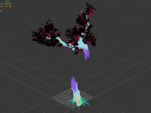 broken wood-branch 02 3D Model
