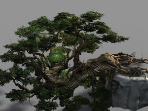 phoenix-black nest-tree nest 03 3D Model
