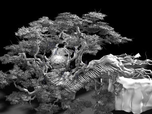phoenix-black nest-tree nest 03 3D Модель