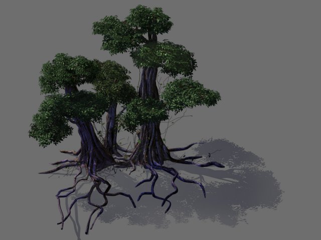 strange tree-creeper-vines 31 3D Model .c4d .max .obj .3ds .fbx .stl .blend 