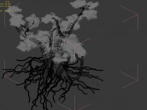 red strange tree-purple 87 3D Model