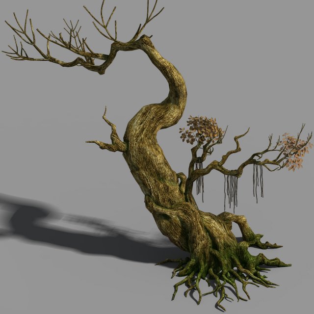 hongri taoist temple-tree 3D मॉडल .c4d .max .obj .3ds .fbx .stl .blend 
