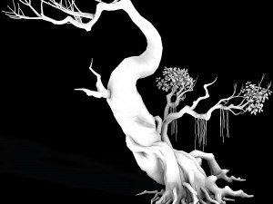 hongri taoist temple-tree 3D मॉडल
