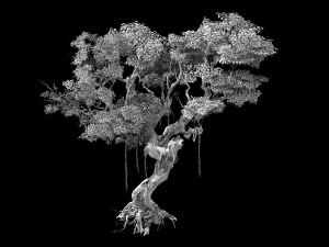 huaguoshan-tree 01 3D Model
