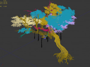 flower and fruit mountain-tree 04 3D मॉडल