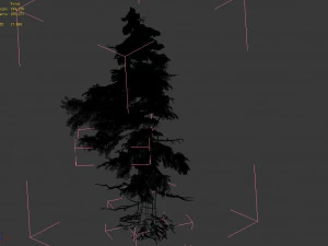 landscape-season-pine tree 01 3D Model