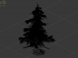 landscape-season-pine tree 02 Model 3D