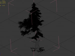 landscape-season-pine tree 03 3D Model