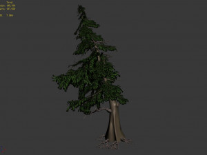 landscape-season-pine tree 04 Model 3D