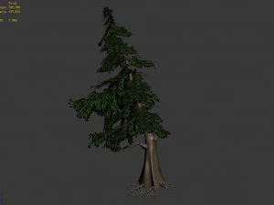 landscape-season-pine tree 04 3D Model