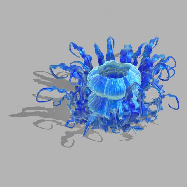 jiuyou waters-sea flower 01 3Dモデル .c4d .max .obj .3ds .fbx .stl .blend 