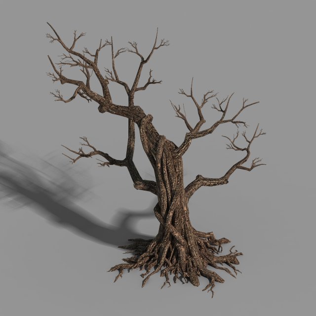 Temple of confucius-dead tree 12 3D Model .c4d .max .obj .3ds .fbx .stl .blend