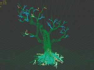 Temple of confucius-dead tree 12 3D Model