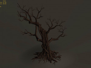 Temple of confucius-dead tree 12 3D Model