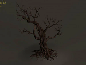 Temple of confucius-dead tree 12 3D Model