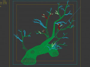 temple of confucius-dead tree 17 3D Model