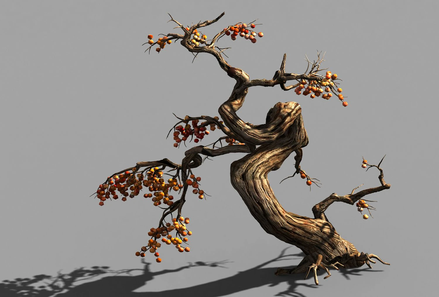temple of confucius-dead tree 19 3D Model .c4d .max .obj .3ds .fbx .stl .blend 
