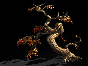 temple of confucius-dead tree 19 3D Model