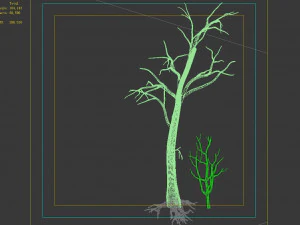 &aacute;rbol muerto en la carretera 03 Modelo 3D