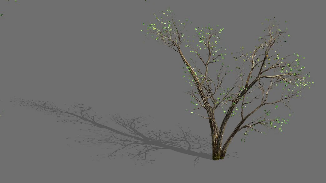 green plants-landscape-small tree 60 3D Model .c4d .max .obj .3ds .fbx .stl .blend 
