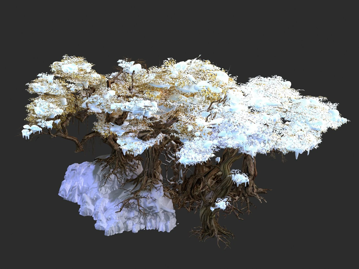 nuwa-snow populus 12 3D Model .c4d .max .obj .3ds .fbx .stl .blend 