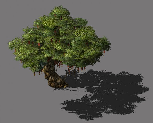 blessing-ornaments-wishing tree 12 3D मॉडल .c4d .max .obj .3ds .fbx .stl .blend 