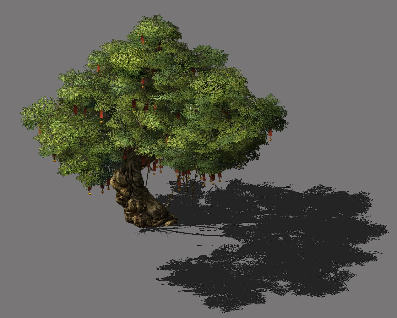 blessing-ornaments-wishing tree 12 3D Model .c4d .max .obj .3ds .fbx .stl .blend