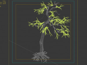 qianhui forest-difu-dead tree 002 Modello 3D