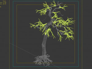 qianhui forest-difu-dead tree 002 3D Model