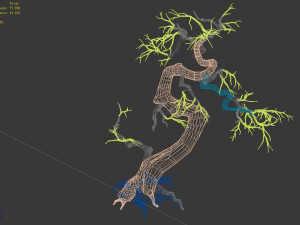 qianhui forest-difu-dead tree 005 3D Model