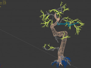 qianhui forest-difu-dead tree 006 Modello 3D