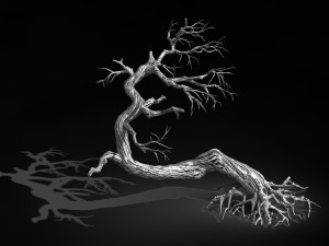 qianhui forest-difu-dead tree 007 3D 模型