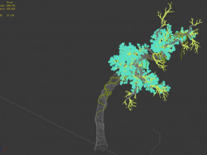 qianhui forest-difu-vine tree 051 Modello 3D