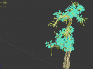 qianhui forest-difu-vine tree 057 3D Model