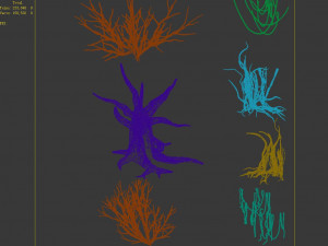 dragon fortress-spider forest withered tree 03 3Dモデル