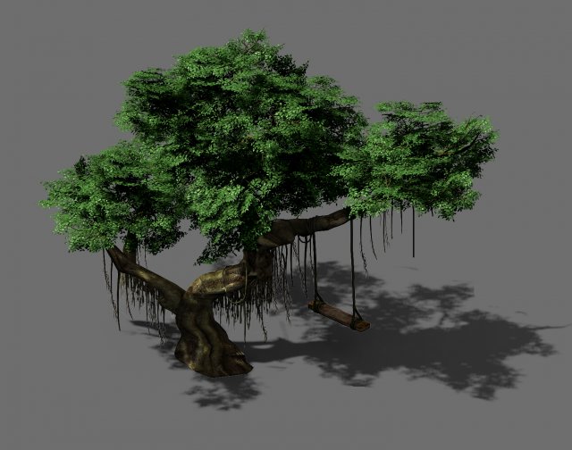 fairy trail-banyan tree 08 3D Модель .c4d .max .obj .3ds .fbx .stl .blend 