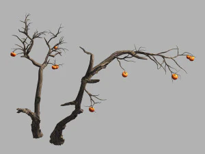 fairy trail forest-persimmon tree 04 3D Model
