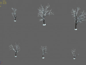 snow-short tree 32 3D Model