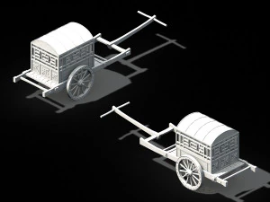 song dynasty-props-trolley 3D Model