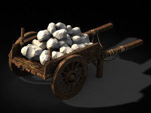 rail-fuel-coal cart 12 3D Модель